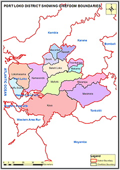 PORT LOKO DISTRICT MAP