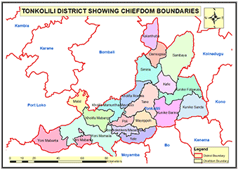 TONKOLILI DISTRICT MAP 
